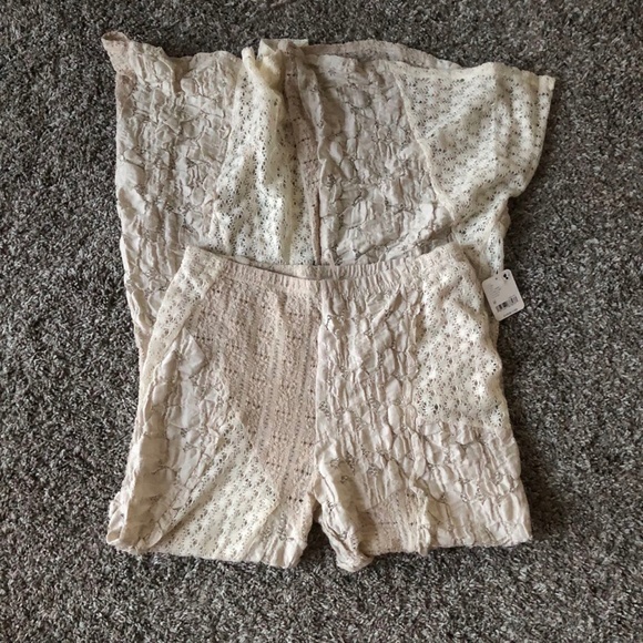 NWT Free People Soft Shock Patchwork Flare Pants - Picture 4 of 6